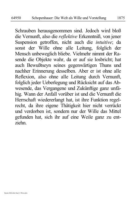 Arthur Schopenhauer - Die Welt als Wille und Vorstellung