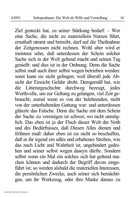 Arthur Schopenhauer - Die Welt als Wille und Vorstellung