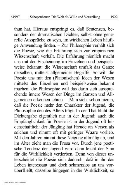 Arthur Schopenhauer - Die Welt als Wille und Vorstellung