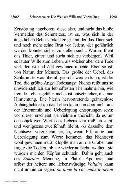 Arthur Schopenhauer - Die Welt als Wille und Vorstellung