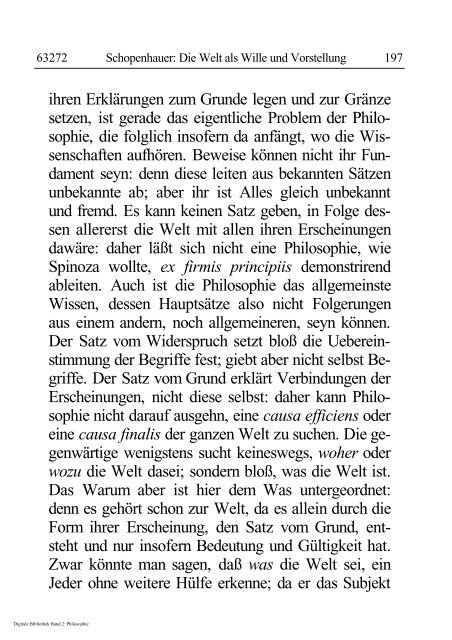 Arthur Schopenhauer - Die Welt als Wille und Vorstellung