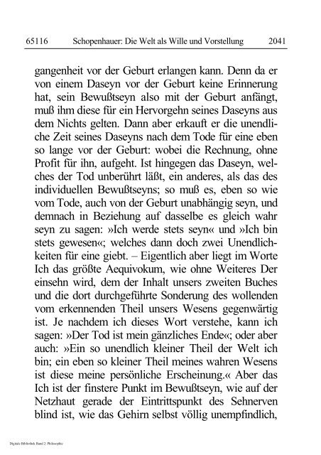 Arthur Schopenhauer - Die Welt als Wille und Vorstellung