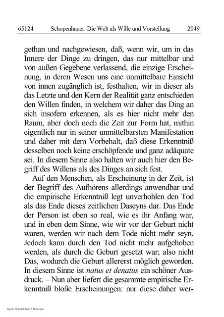 Arthur Schopenhauer - Die Welt als Wille und Vorstellung