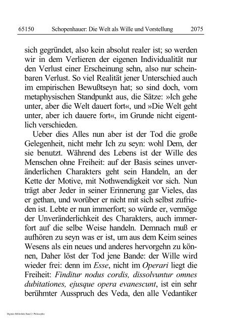 Arthur Schopenhauer - Die Welt als Wille und Vorstellung