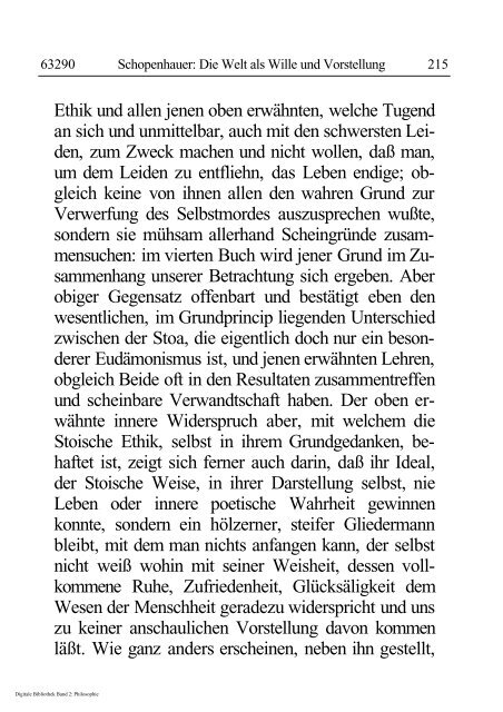 Arthur Schopenhauer - Die Welt als Wille und Vorstellung