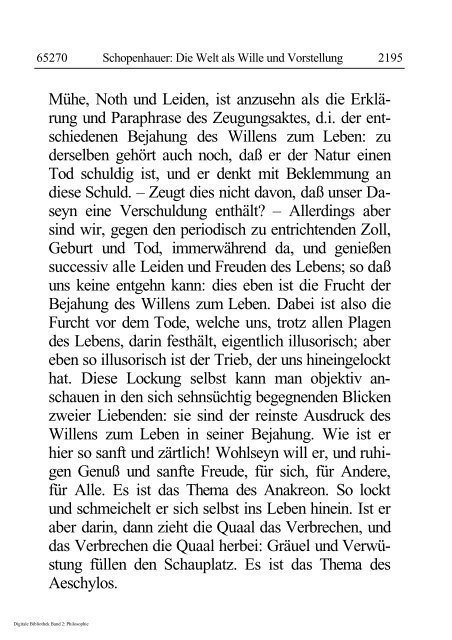 Arthur Schopenhauer - Die Welt als Wille und Vorstellung