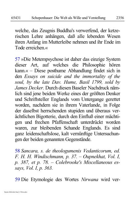 Arthur Schopenhauer - Die Welt als Wille und Vorstellung