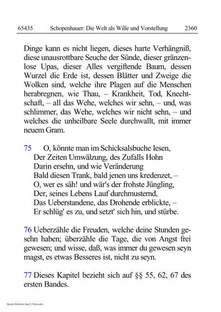 Arthur Schopenhauer - Die Welt als Wille und Vorstellung