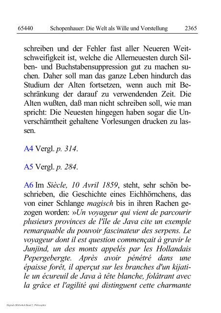 Arthur Schopenhauer - Die Welt als Wille und Vorstellung