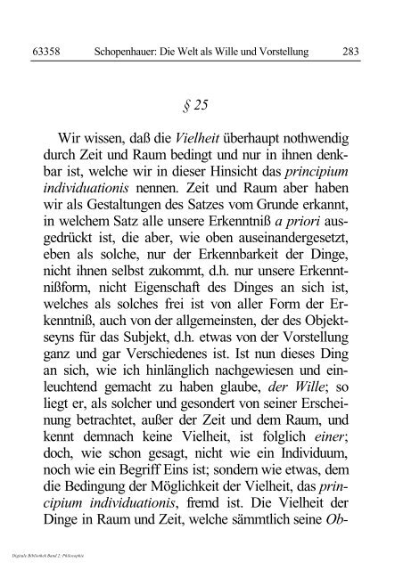 Arthur Schopenhauer - Die Welt als Wille und Vorstellung