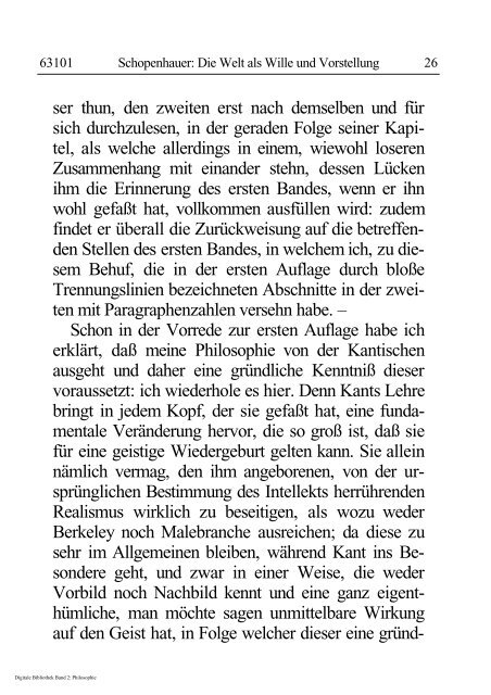 Arthur Schopenhauer - Die Welt als Wille und Vorstellung