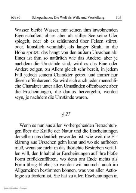 Arthur Schopenhauer - Die Welt als Wille und Vorstellung