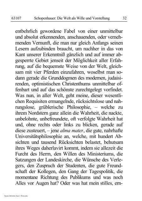 Arthur Schopenhauer - Die Welt als Wille und Vorstellung