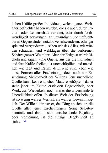 Arthur Schopenhauer - Die Welt als Wille und Vorstellung