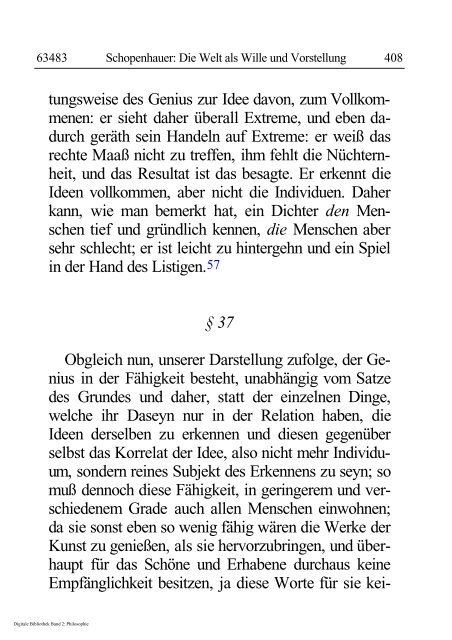 Arthur Schopenhauer - Die Welt als Wille und Vorstellung