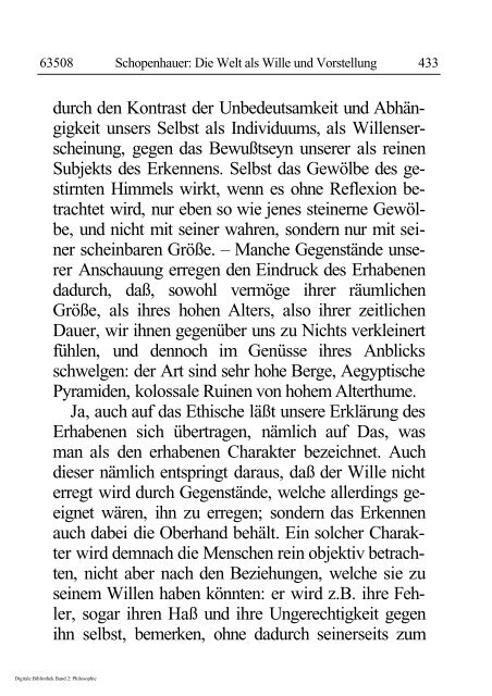 Arthur Schopenhauer - Die Welt als Wille und Vorstellung