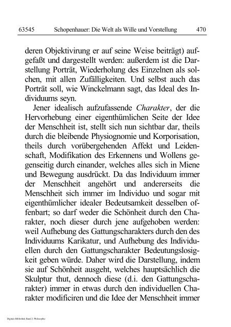 Arthur Schopenhauer - Die Welt als Wille und Vorstellung