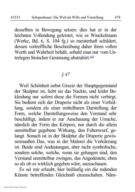 Arthur Schopenhauer - Die Welt als Wille und Vorstellung