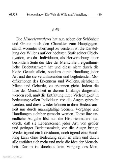 Arthur Schopenhauer - Die Welt als Wille und Vorstellung