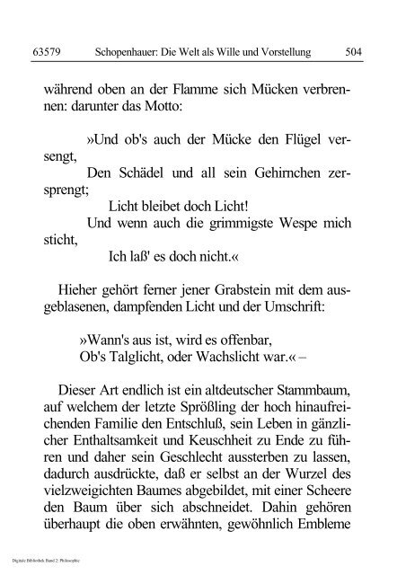 Arthur Schopenhauer - Die Welt als Wille und Vorstellung