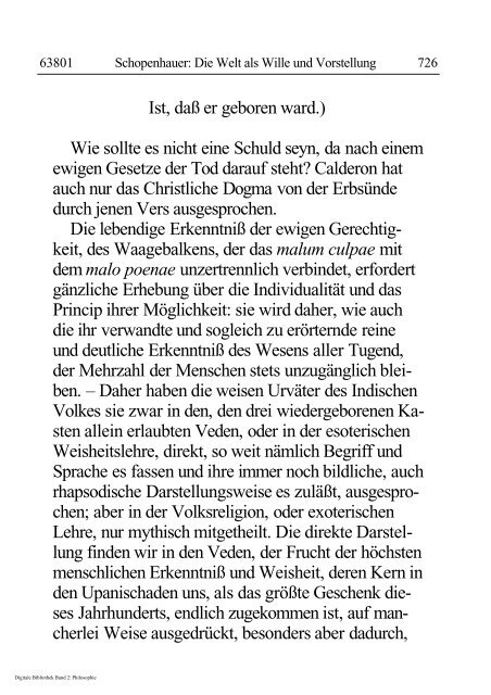 Arthur Schopenhauer - Die Welt als Wille und Vorstellung