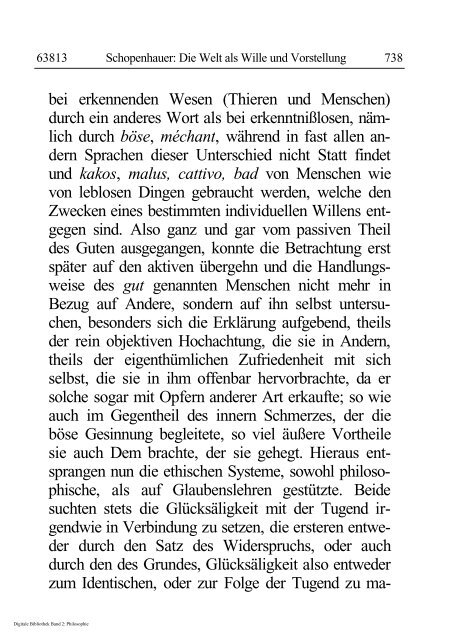 Arthur Schopenhauer - Die Welt als Wille und Vorstellung