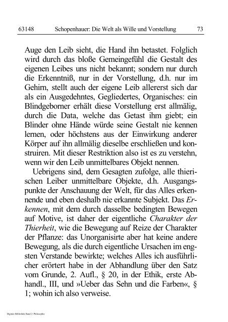 Arthur Schopenhauer - Die Welt als Wille und Vorstellung