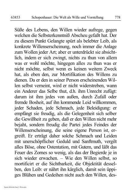 Arthur Schopenhauer - Die Welt als Wille und Vorstellung