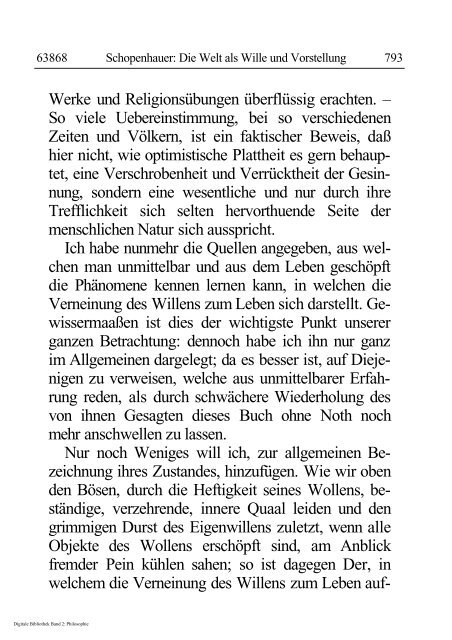 Arthur Schopenhauer - Die Welt als Wille und Vorstellung