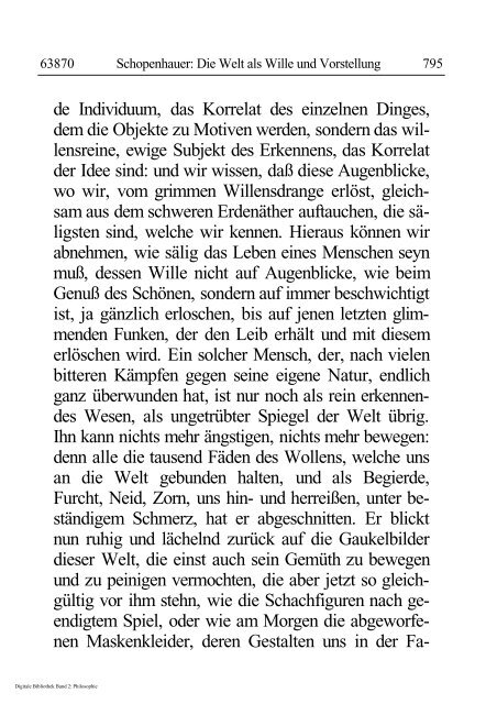 Arthur Schopenhauer - Die Welt als Wille und Vorstellung