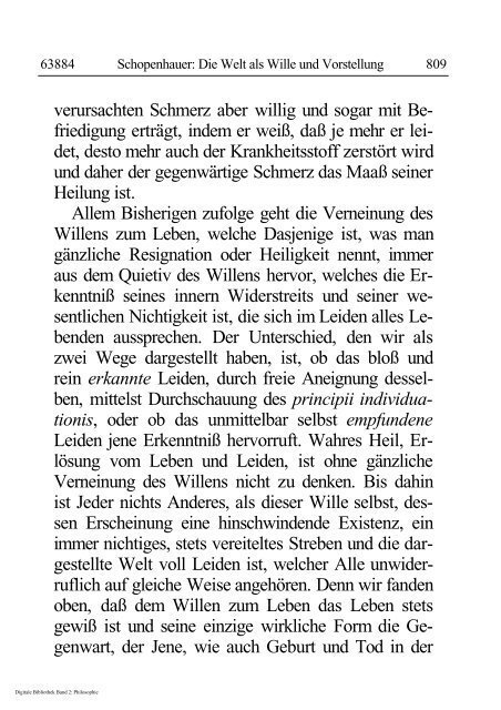 Arthur Schopenhauer - Die Welt als Wille und Vorstellung