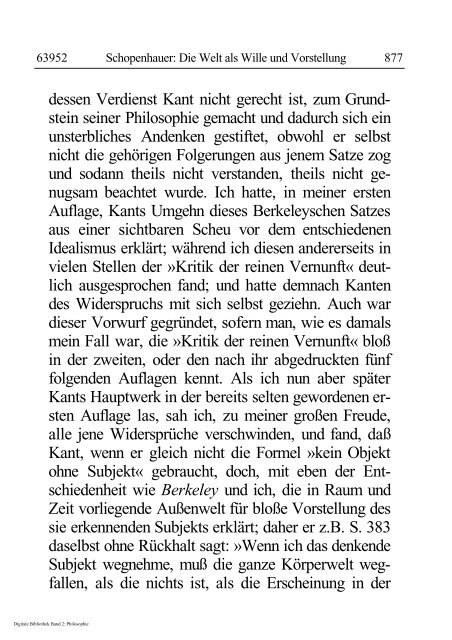 Arthur Schopenhauer - Die Welt als Wille und Vorstellung