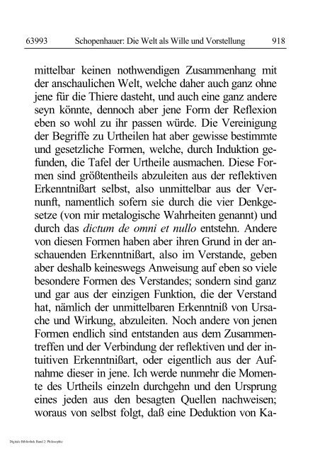 Arthur Schopenhauer - Die Welt als Wille und Vorstellung