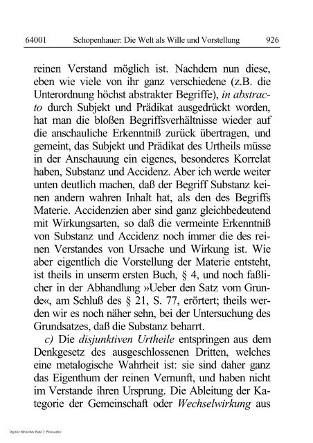 Arthur Schopenhauer - Die Welt als Wille und Vorstellung