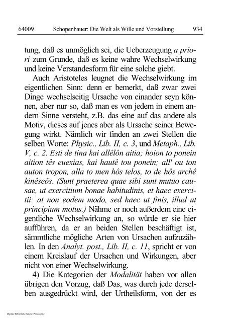 Arthur Schopenhauer - Die Welt als Wille und Vorstellung