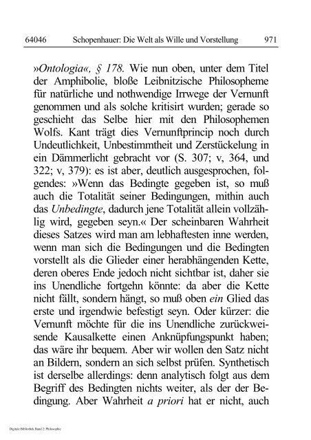 Arthur Schopenhauer - Die Welt als Wille und Vorstellung