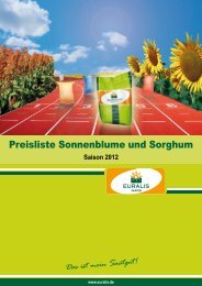 Preisliste Sonnenblume und Sorghum - EURALIS Saaten GmbH