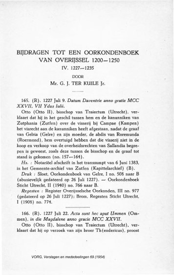 Bijdragen tot een oorkondenboek van Overijssel 1200 - Historisch ...