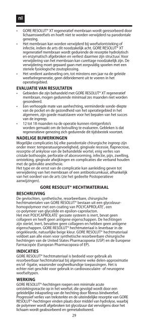 GORE RESOLUT XT Regenerative Membrane ... - Gore Medical