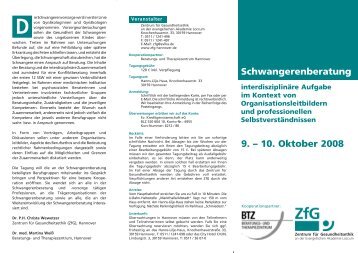 9. Ã¢ÂÂ 10. Oktober 2008 Schwangerenberatung