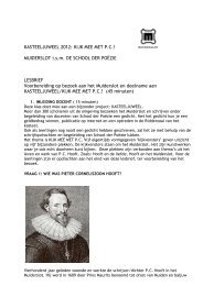 Lesbrief Kasteeljuweel - Muiderslot