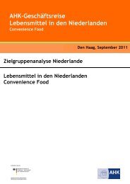 Convenience Food - Exportförderung des BMELV