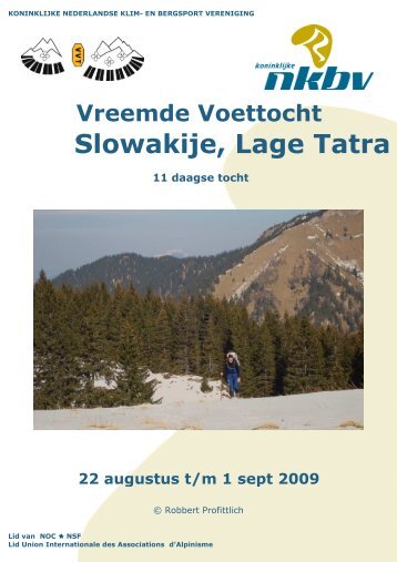 Slowakije, Lage Tatra - Bergsportreizen