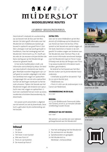 LESBRIEF BASISONDERWIJS MIDDELEEUWSE ... - Muiderslot