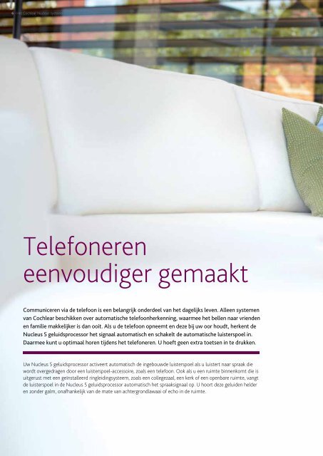 Brochure: Maak kennis met het Nucleus®-systeem - Cochlear