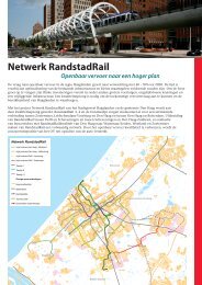 Factsheet Netwerk Randstadrail - Stadsgewest Haaglanden