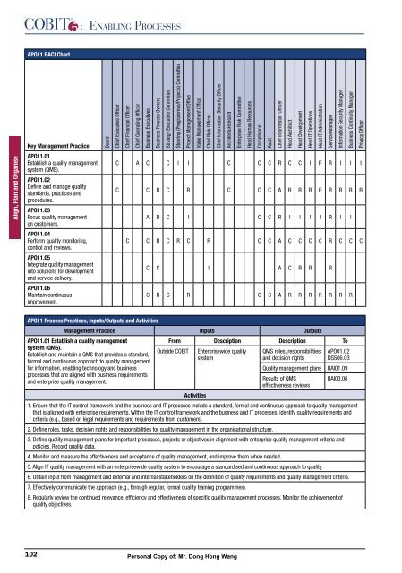 Enabling Processes