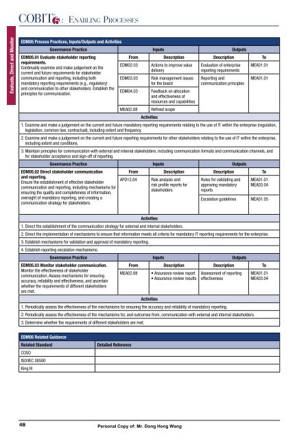 Enabling Processes