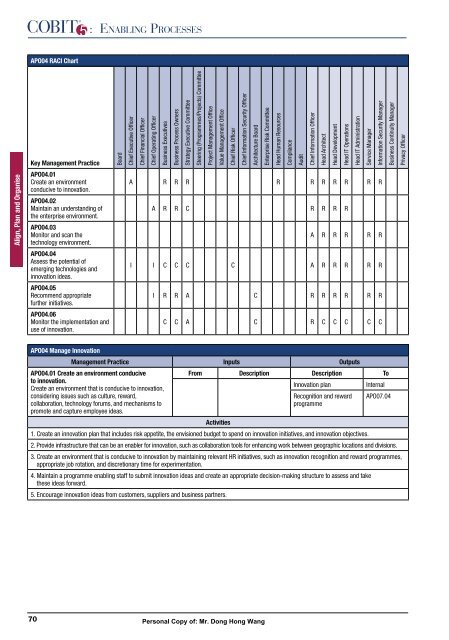 Enabling Processes