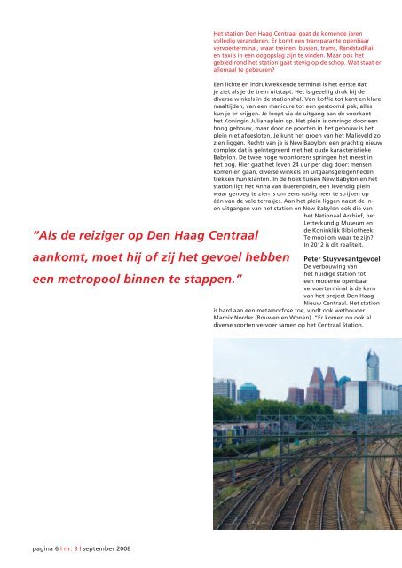 Den Haag Nieuw Centraal: de nieuwe entree van de stad Van ...